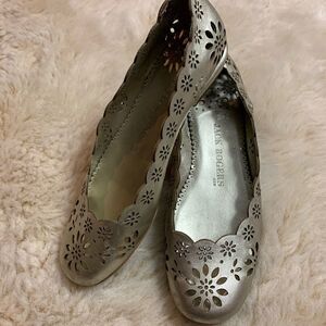 Jack Rogers Metallic Laser Cut Flats size 7